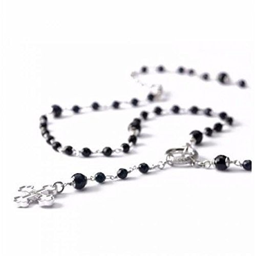 Collana Tuum Rosario in Argento Onice ROSA1F9N00A - ROSA1F9N00A